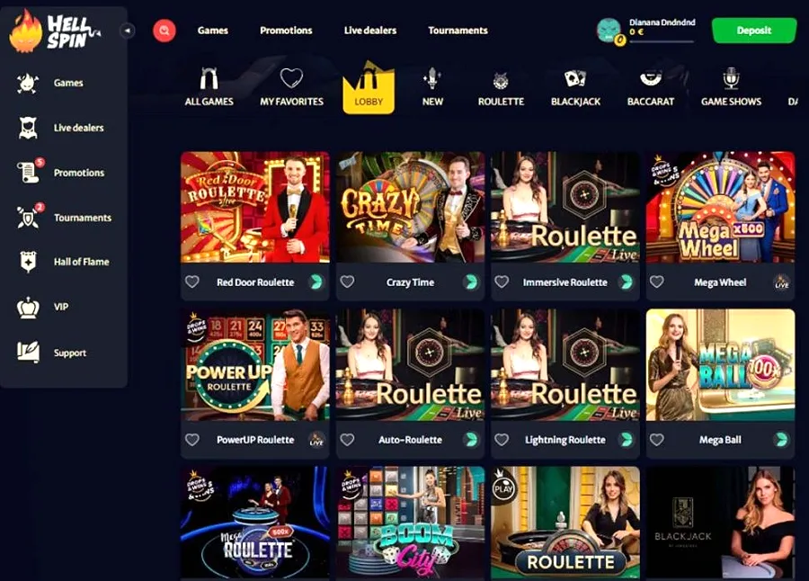 HellSpin Live Casino anmeldelse