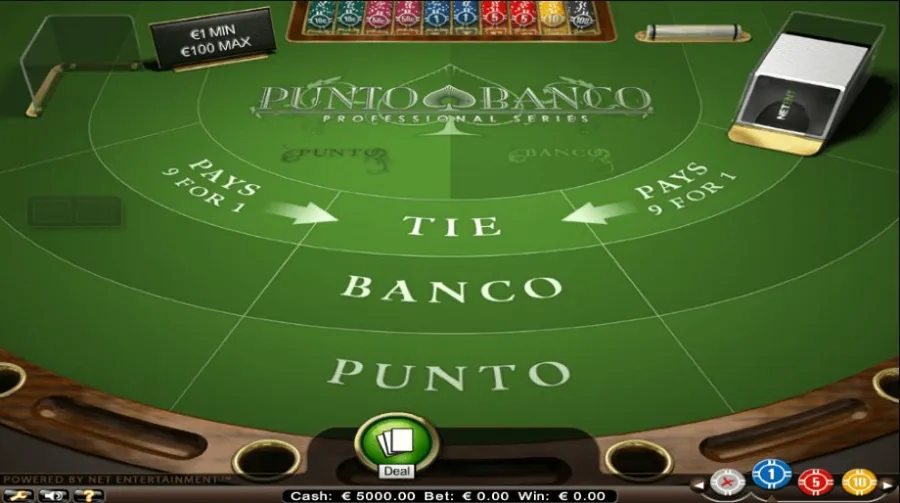 Punto Banco Baccarat