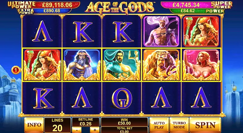 Age of Gods jackpot
