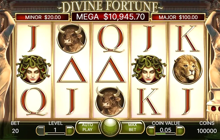 Divine Fortune bonuser og free spins