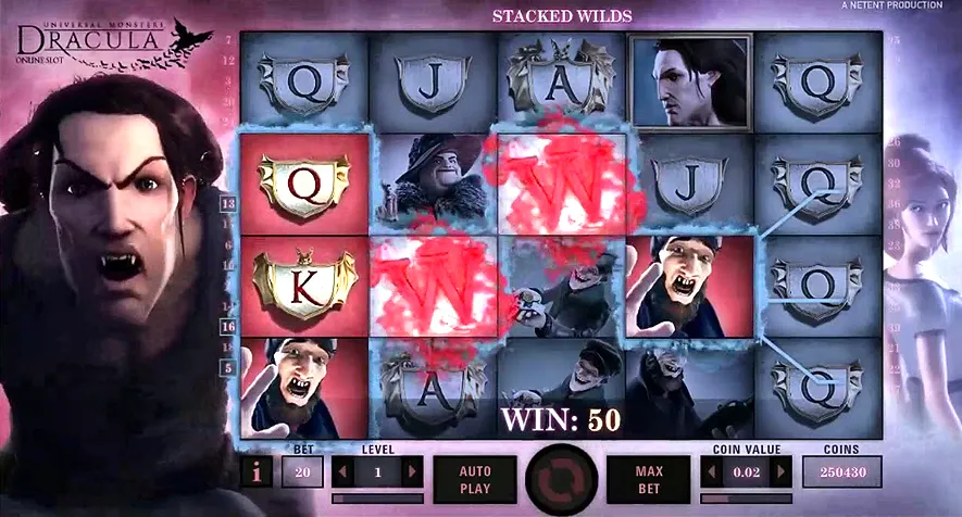 Dracula slot gameplay