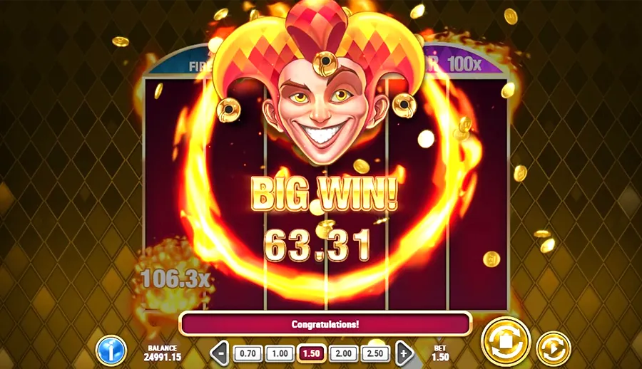 Fire Joker big win