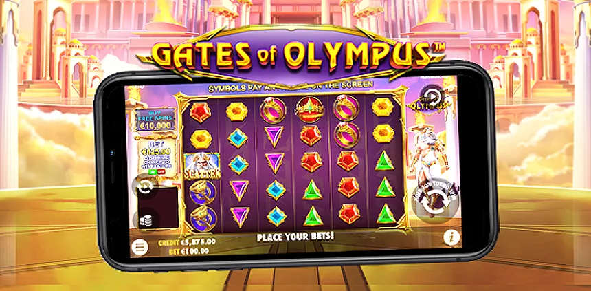 Spill Gates of Olympus casino på mobil