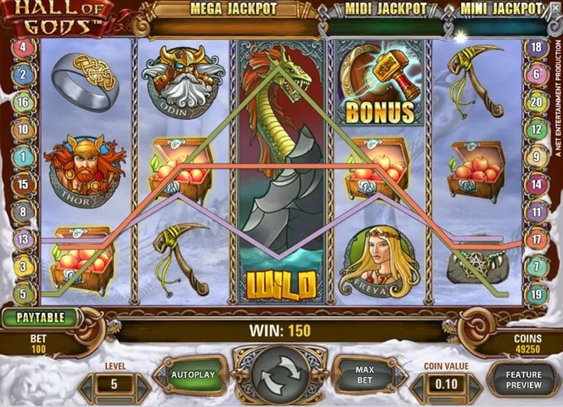 Hall of Gods slot