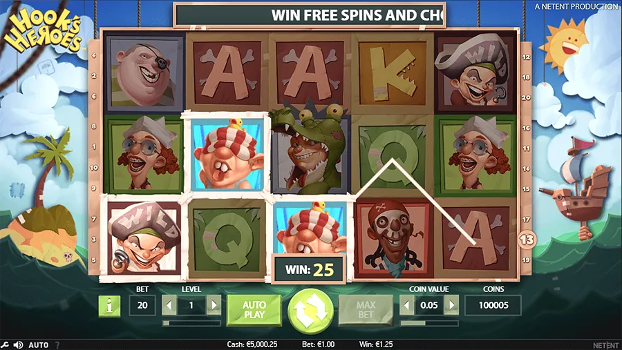 Hook's Heroes casino