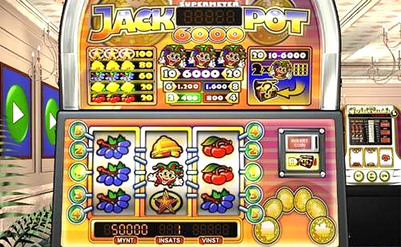 Jackpot 6000 norsk spilleautomat — gameplay