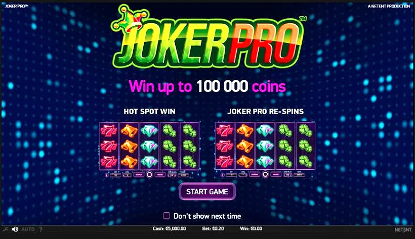 Joker Pro slot oversikt