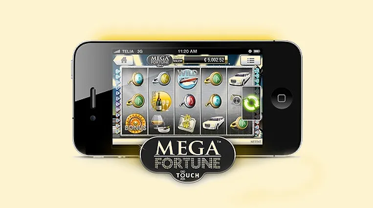 Mega Fortune på smartphone