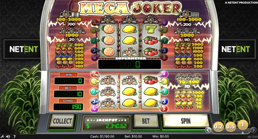 Mega Joker slot machine gameplay