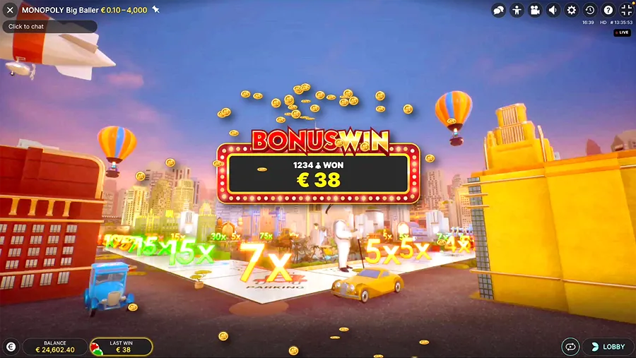 Monopoly Big Baller velkomstbonuser og free spins