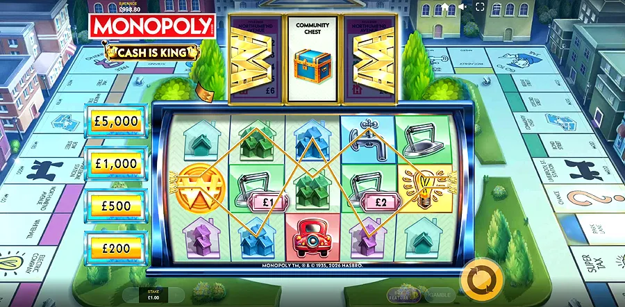 Monopoly Cash is King slot machine