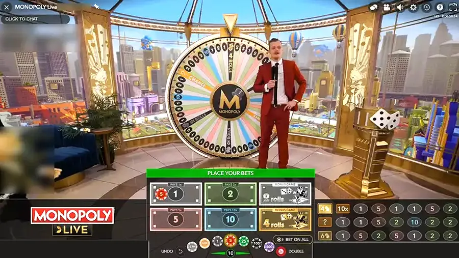 Monopoly Live spillprosess