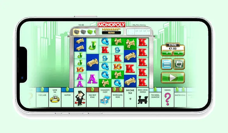 Monopoly Megaways på mobil