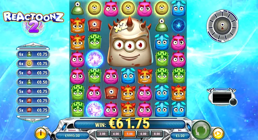 Reactoonz 2 slot machine