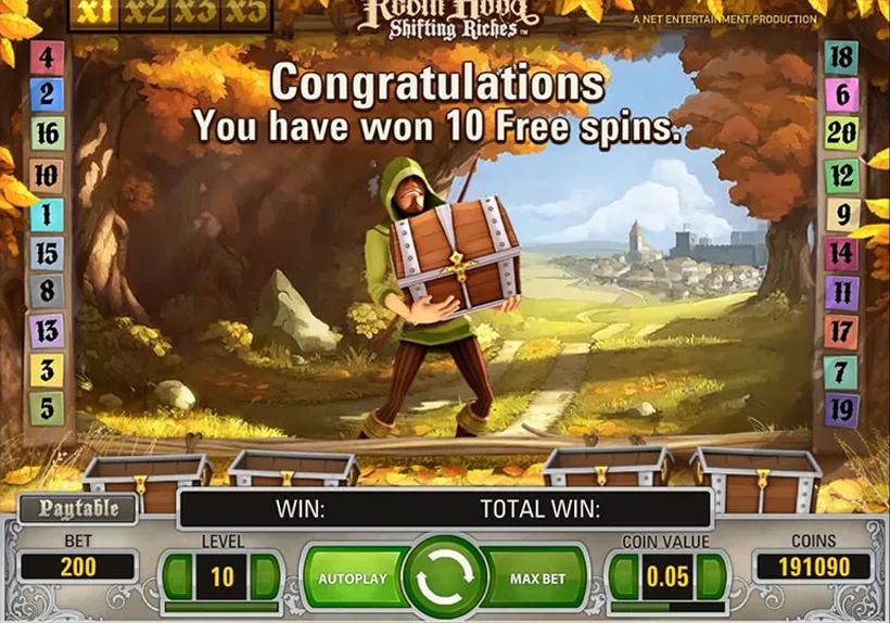 Robin Hood free spins